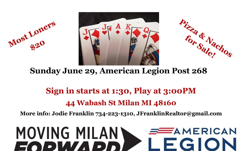 Moving Milan Forward Euchre Tournment